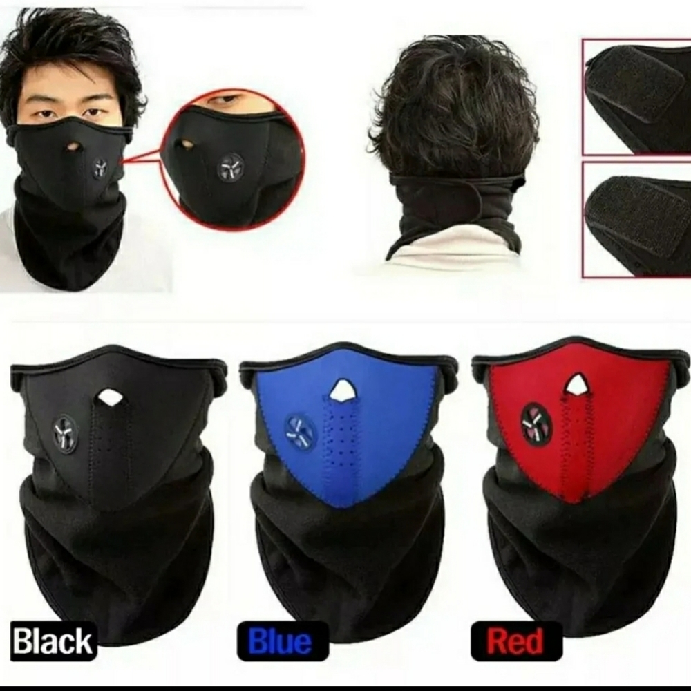 Neoprene winter ski half face mask